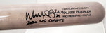 Walker Buehler Autographed Blonde Victus Game Model Bat Los Angeles Dodgers "2020 WS Champs" Beckett BAS QR Stock #193766 - RSA