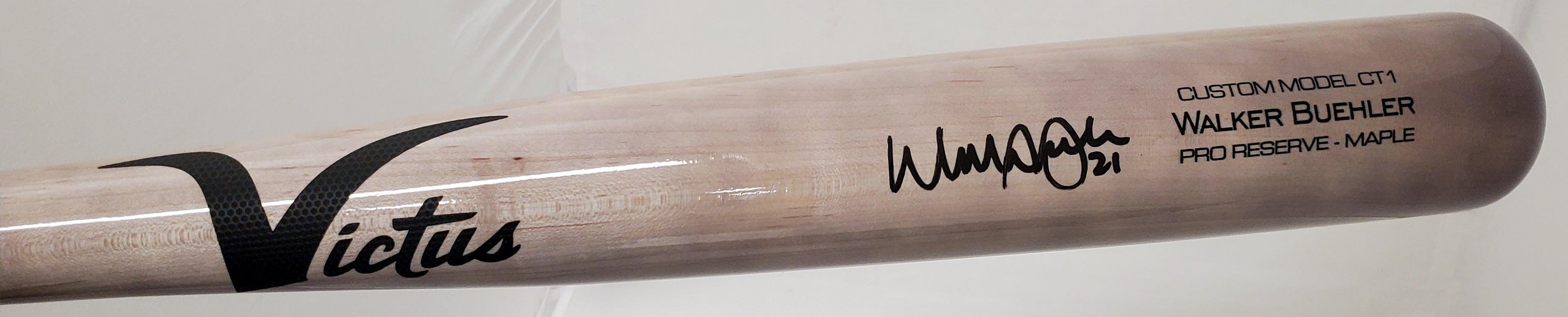 Walker Buehler Autographed Blonde Victus Game Model Bat Los Angeles Dodgers Beckett BAS QR Stock #193767 - RSA