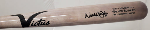 Walker Buehler Autographed Blonde Victus Game Model Bat Los Angeles Dodgers Beckett BAS QR Stock #193767 - RSA