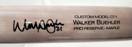 Walker Buehler Autographed Blonde Victus Game Model Bat Los Angeles Dodgers Beckett BAS QR Stock #193767 - RSA