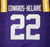 LSU Tigers Clyde Edwards-Helaire Autographed Purple Jersey Beckett BAS Stock #193943 - RSA