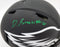 DeVonta Smith Autographed Philadelphia Eagles Eclipse Black Full Size Authentic Speed Helmet Beckett BAS QR Stock #194904 - RSA