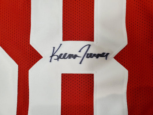 San Francisco 49ers Keena Turner Autographed Red Jersey Beckett BAS Stock #195246 - RSA