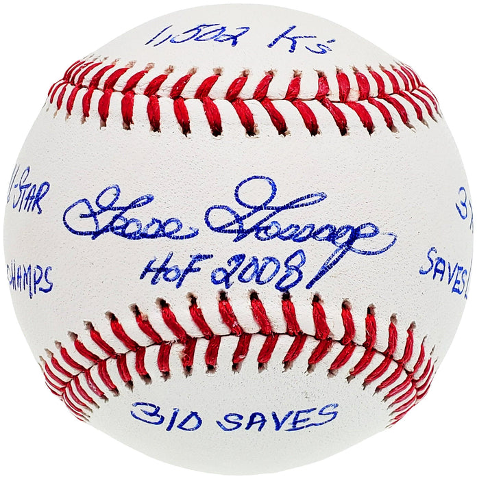 Rich "Goose" Gossage Autographed Official MLB Baseball St. Louis Cardinals With 6 Stats Beckett BAS QR Stock #196547 - RSA