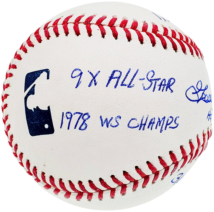 Rich "Goose" Gossage Autographed Official MLB Baseball St. Louis Cardinals With 6 Stats Beckett BAS QR Stock #196547 - RSA