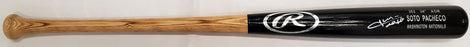 Juan Soto Autographed Black Rawlings Game Model Bat Washington Nationals Signed In White Beckett BAS QR Stock #196956 - RSA