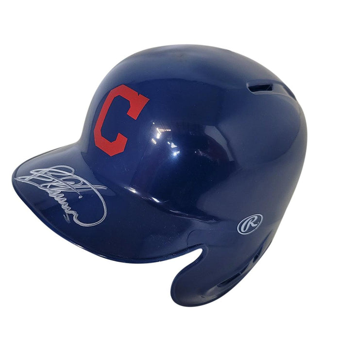 Bartolo Colon Signed Cleveland Indians Mini MLB Baseball Batting Helmet (JSA) - RSA