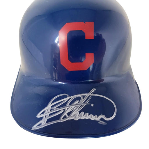 Bartolo Colon Signed Cleveland Indians Mini MLB Baseball Batting Helmet (JSA) - RSA