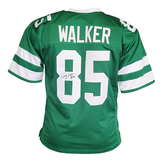 Wesley Walker Signed New York Green Football Jersey (JSA) - RSA