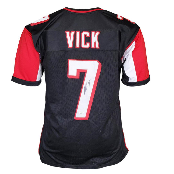 Michael Vick Signed Atlanta Black Football Jersey (JSA) - RSA