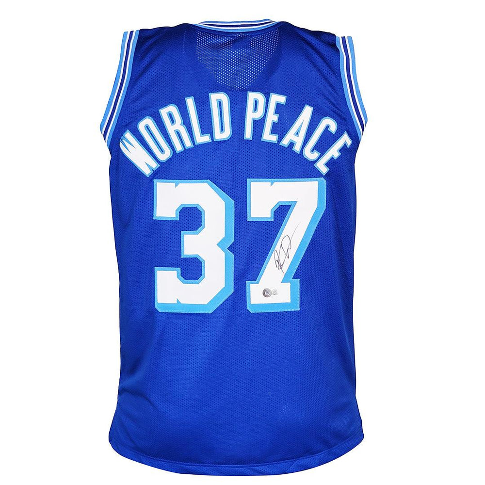 Ron Artest Signed Los Angeles Blue Meta World Peace Basketball Jersey (Beckett) - RSA