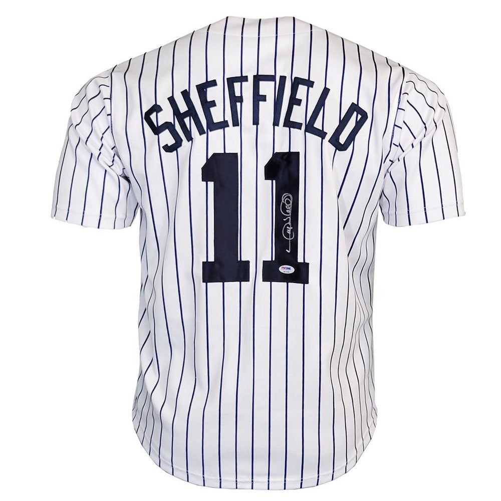 Gary Sheffield Signed New York Pinstripe Baseball Jersey (PSA) - RSA