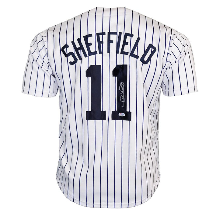 Gary Sheffield Signed New York Pinstripe Baseball Jersey (PSA) - RSA