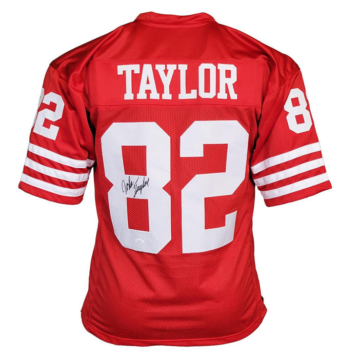 John Taylor Signed San Francisco Red Football Jersey (JSA) - RSA