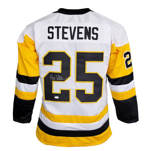 Kevin Stevens Signed Pittsburgh White Hockey Jersey (JSA) - RSA
