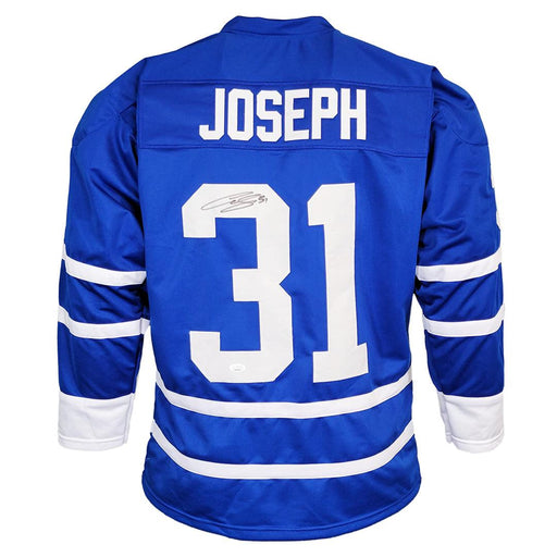Curtis Joseph Signed Toronto Blue Hockey Jersey (JSA) - RSA