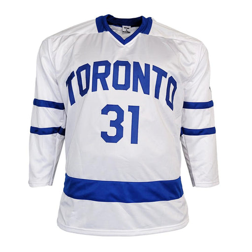 Curtis Joseph Signed Toronto White Hockey Jersey (JSA) - RSA
