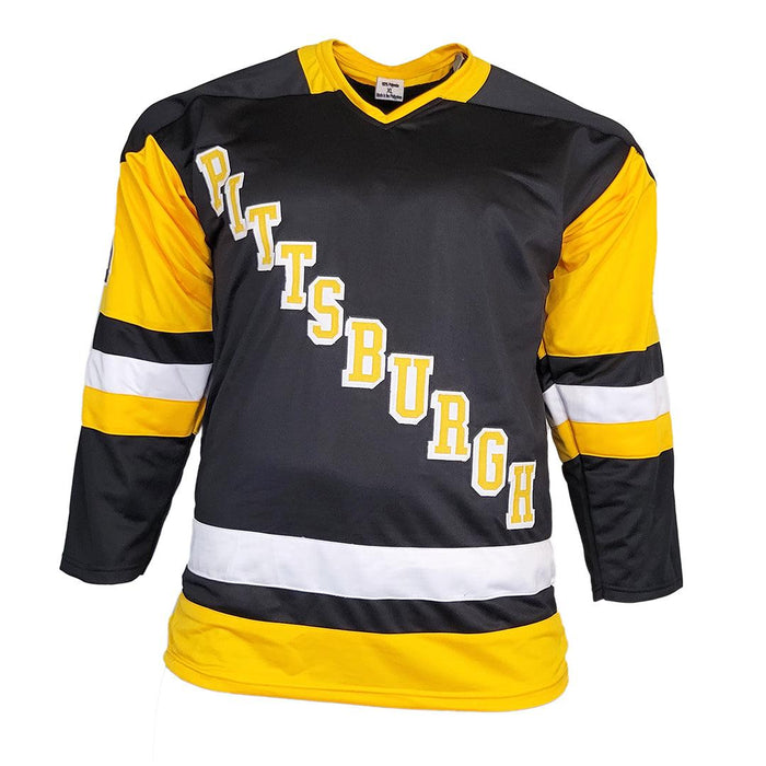 Kevin Stevens Signed Pittsburgh Black Hockey Jersey (JSA) - RSA