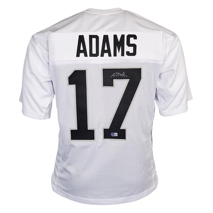 Davante Adams Signed Las Vegas White Football Jersey (Beckett) - RSA