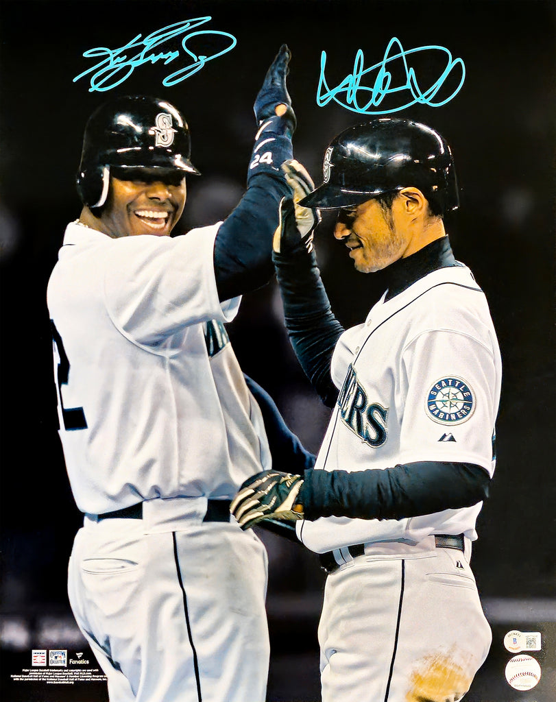 Ken Griffey Jr. & Ichiro Suzuki Autographed 16x20 Photo Seattle