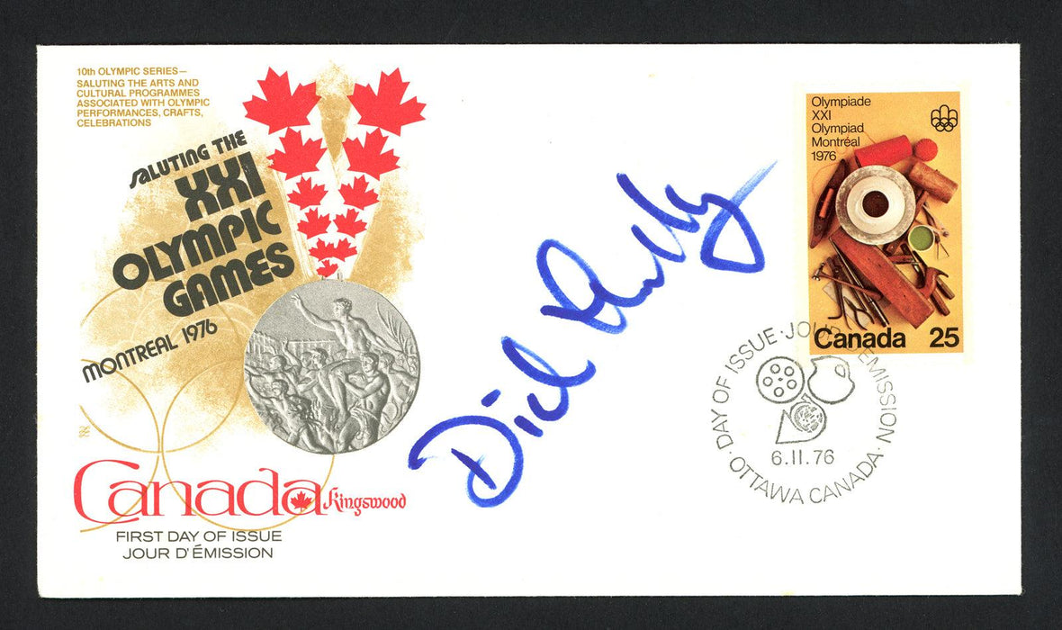 Dick Lamby Autographed First Day Cover 1976 Olympics USA Hockey SKU #159580 - RSA