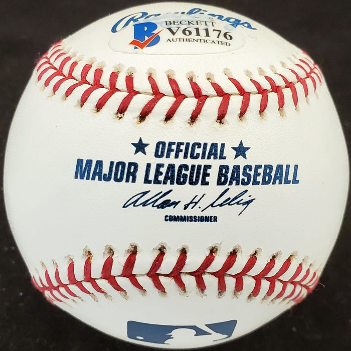 Rocco Baldelli Autographed Official MLB Baseball Tampa Bay Rays, Minnesota Twins Beckett BAS #V61176 - RSA
