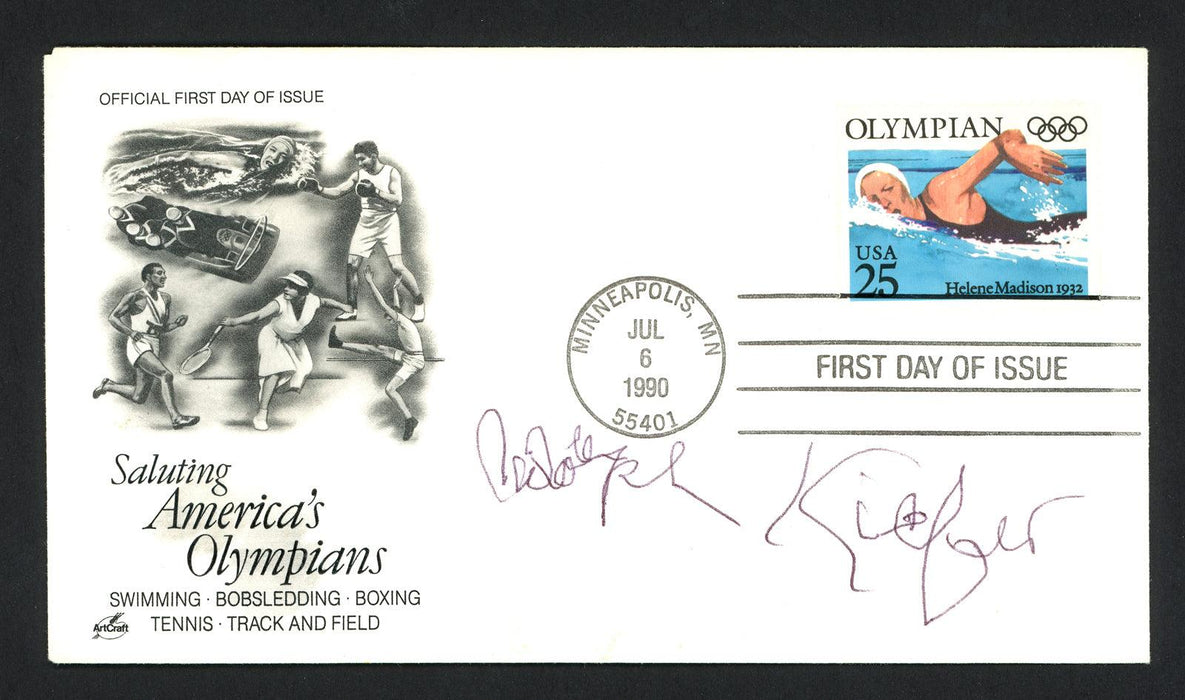Adolph Kiefer Autographed First Day Cover Olympic Swimmer SKU #159584 - RSA