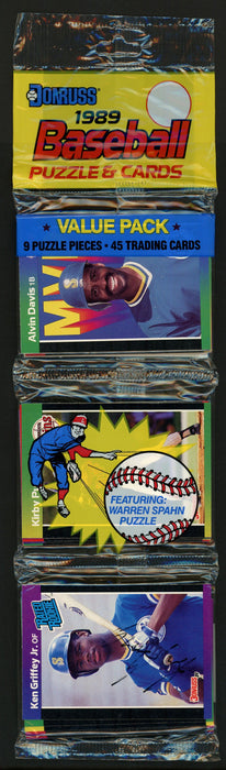 Ken Griffey Jr. Autographed 1989 Donruss Baseball Sealed Rack Pack Rookie Card Seattle Mariners Beckett BAS #A34785 - RSA