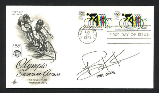 Clarence Knickman Autographed First Day Cover Olympic Cycling SKU #159586 - RSA