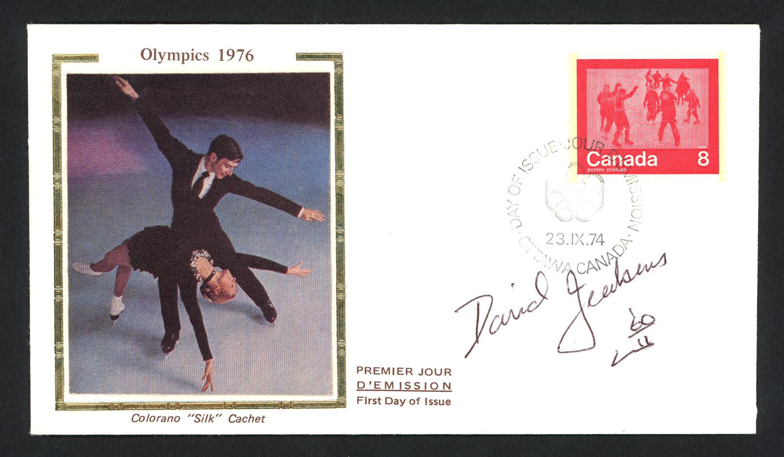 David Jenkins Autographed First Day Cover 1960 Olympics SKU #159588 - RSA
