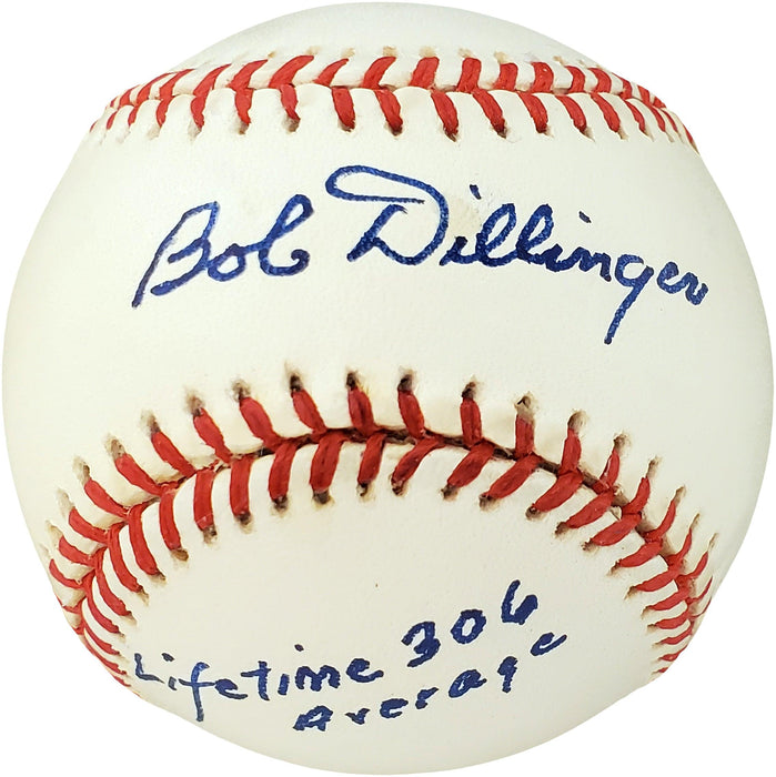 Bob Dillinger Autographed Official AL Baseball St. Louis Browns, Pittsburgh Pirates "Lifetime .306 Average" PSA/DNA #F61480 - RSA