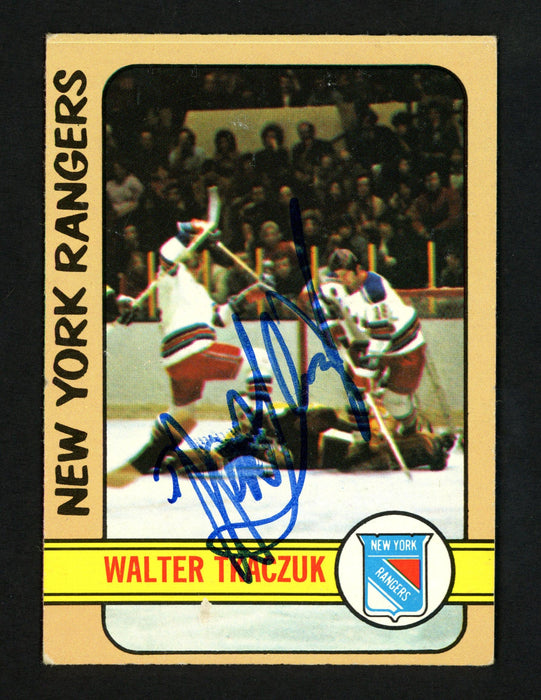 Walt Tkaczuk Autographed 1972-73 Topps Card #14 New York Rangers SKU #154169 - RSA