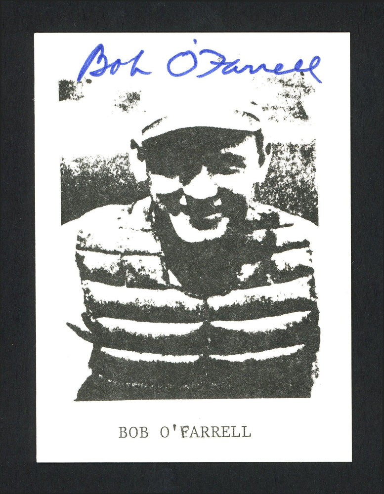Bob O'Farrell Autographed Trading Card Cincinnati Reds SKU #165582 - RSA
