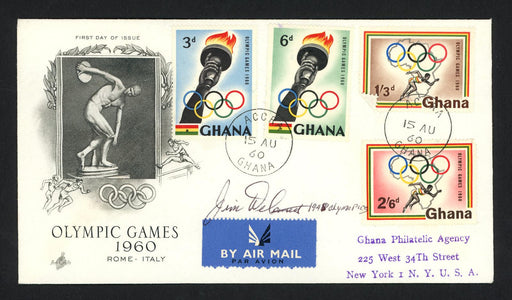 Jim Delaney Autographed First Day Cover Shot Put 1948 Olympics SKU #159605 - RSA