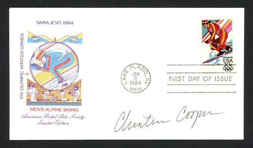 Christin Cooper Autographed First Day Cover Olympic Skier SKU #159611 - RSA