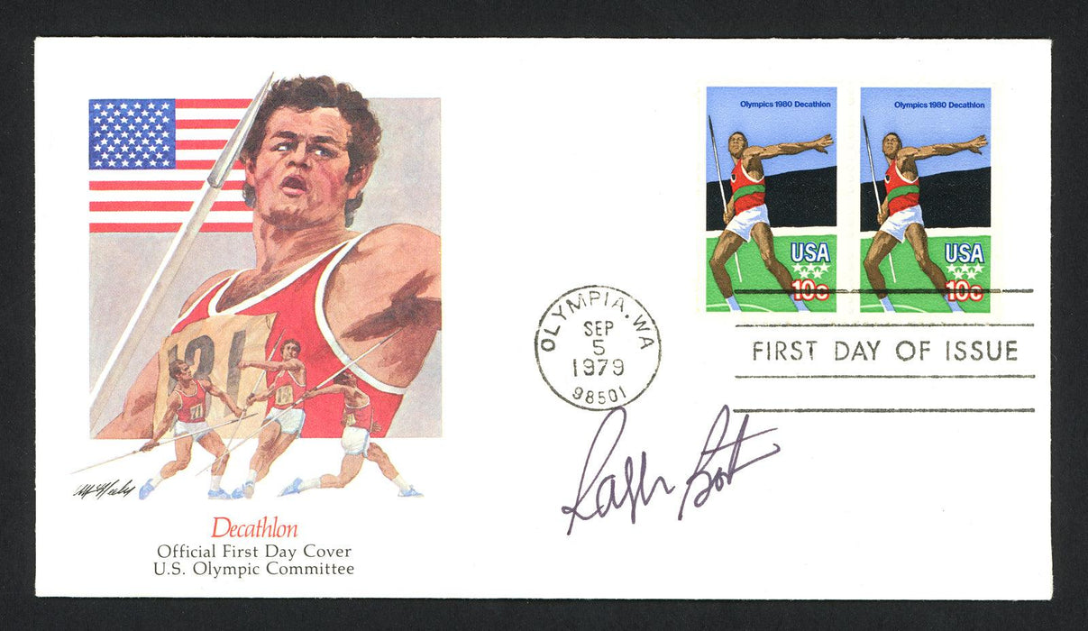Ralph Boston Autographed First Day Cover Olympic Long Jumper SKU #159612 - RSA