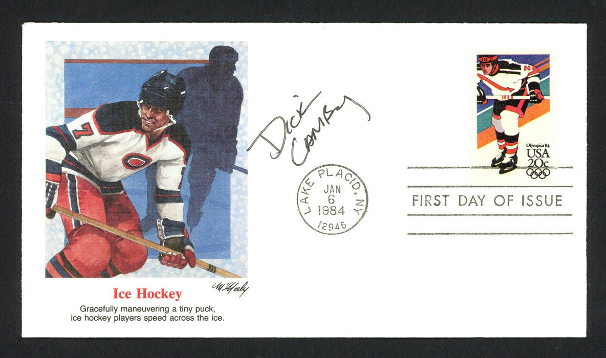 Dick Lamby Autographed First Day Cover 1976 Olympics USA Hockey SKU #159617 - RSA