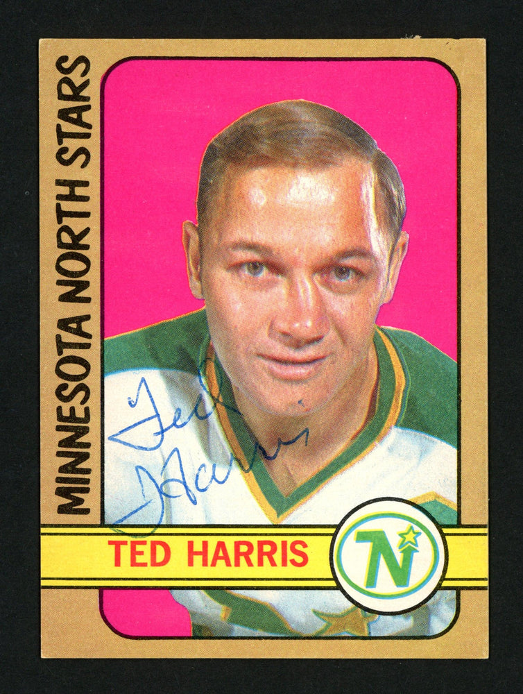 Ted Harris Autographed 1972-73 O-Pee-Chee Card #118 Minnesota North Stars SKU #154186 - RSA