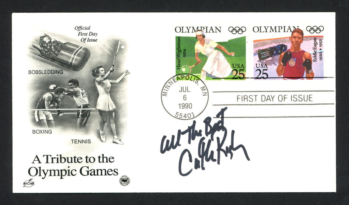 Cathy Rigby Autographed First Day Cover Olympic Gymnast "All The Best" SKU #159629 - RSA