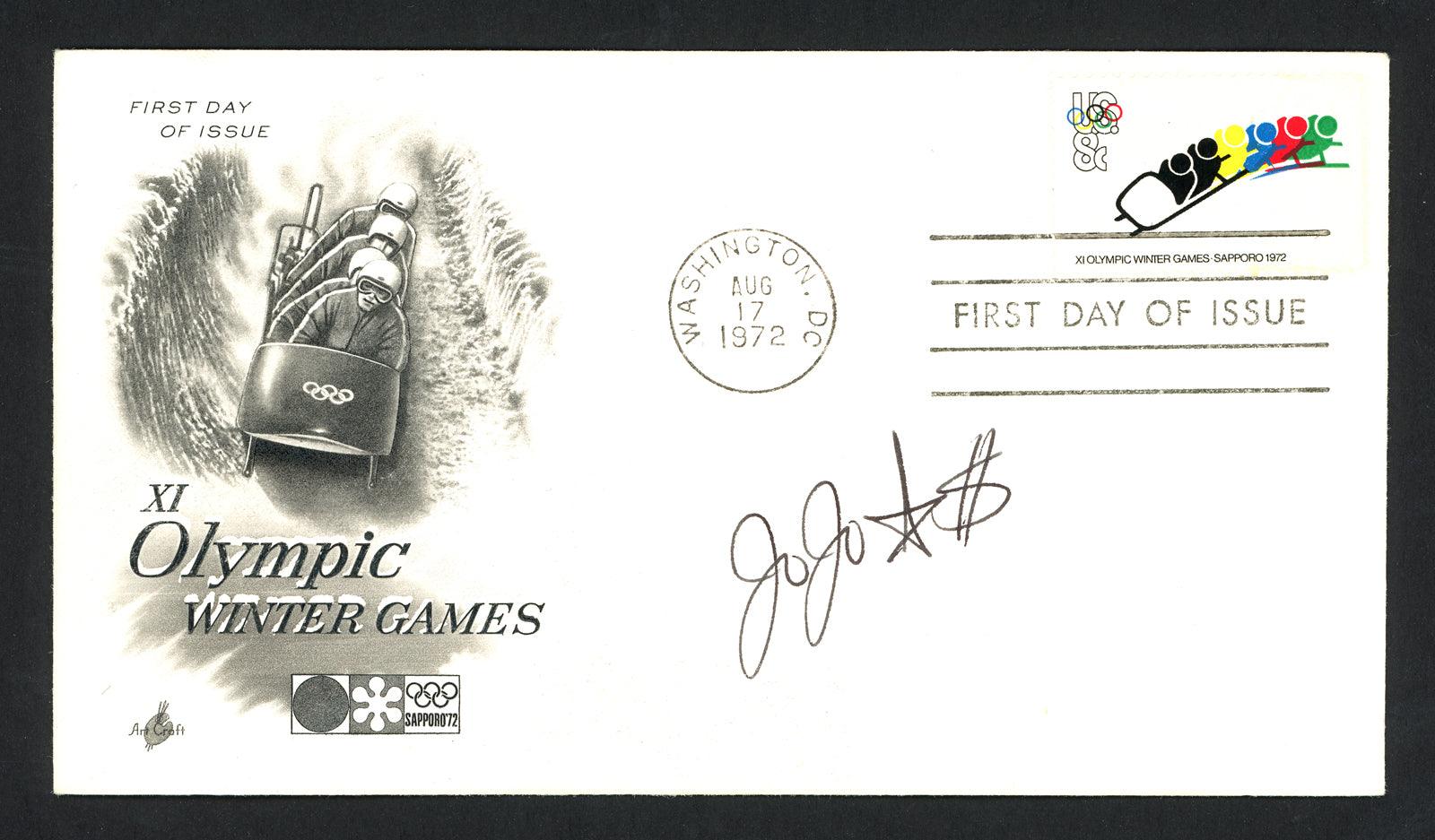 JoJo Starbuck Autographed First Day Cover Olympic Figure Skater SKU #159641 - RSA