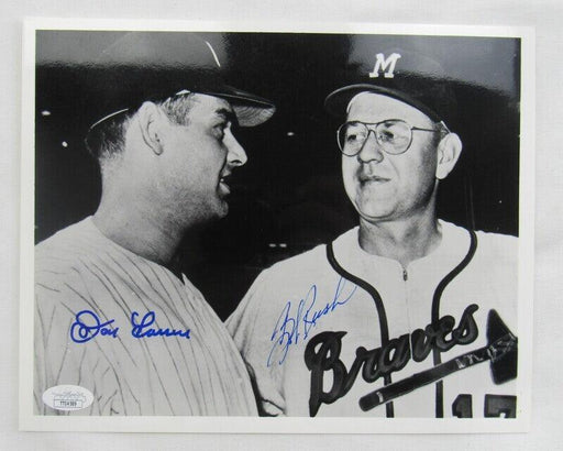 don larsen bob rush signed 8x10 photo jsa tt04589 certificate of authenticity