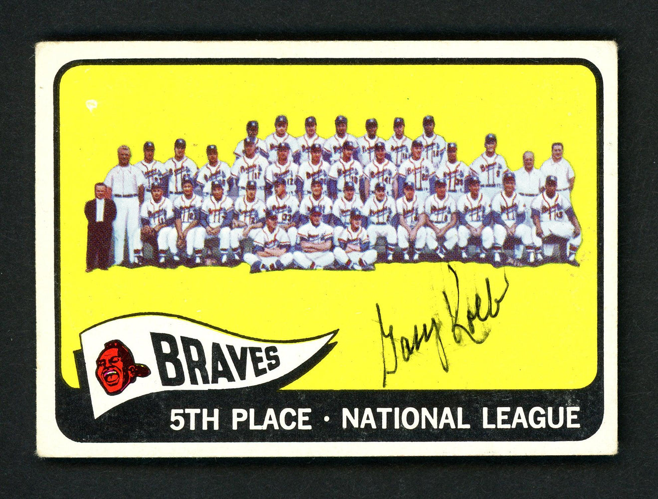 Gary Kolb Autographed 1965 Topps Card #426 Milwaukee Braves SKU #157130 - RSA