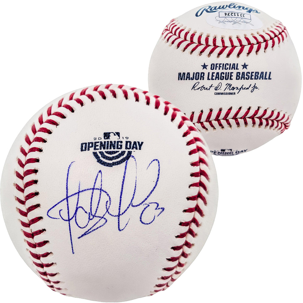 Fernando Tatis Jr. Autographed Official MLB 2019 Opening Day Logo Baseball San Diego Padres JSA Stock #202012 - RSA