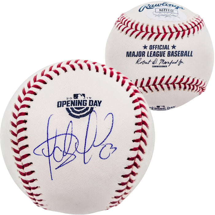 Fernando Tatis Jr. Autographed Official MLB 2019 Opening Day Logo Baseball San Diego Padres JSA Stock #202012 - RSA