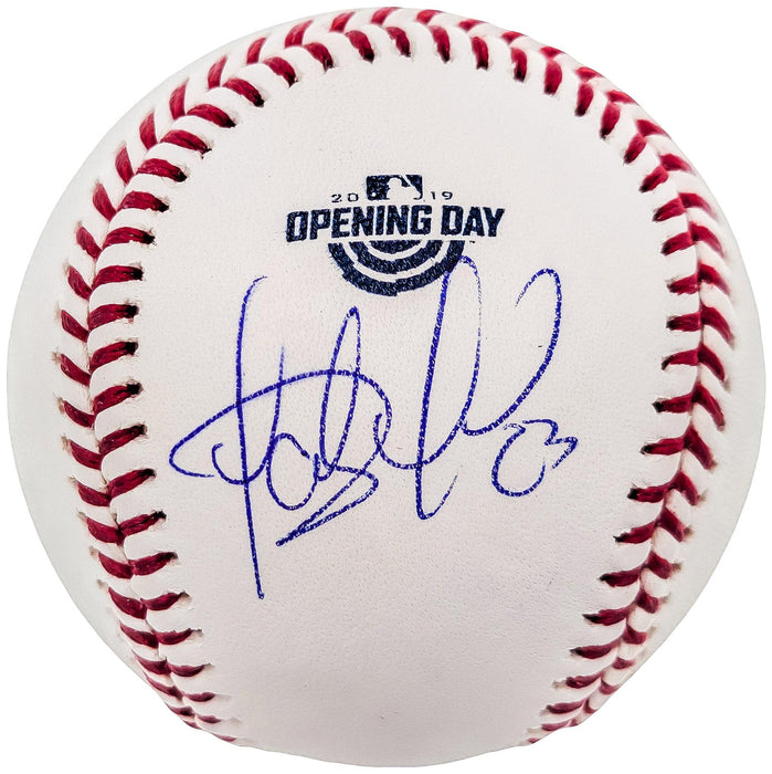 Fernando Tatis Jr. Autographed Official MLB 2019 Opening Day Logo Baseball San Diego Padres JSA Stock #202012 - RSA