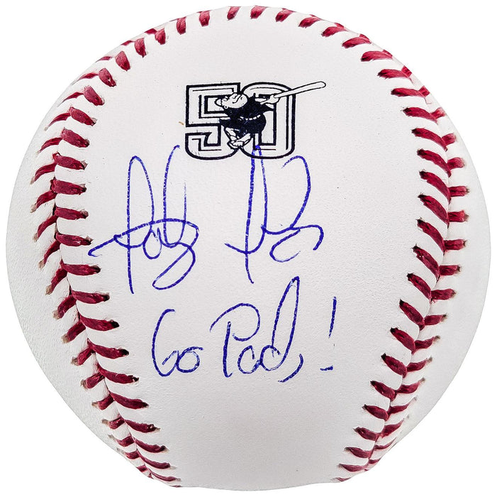 Fernando Tatis Jr. Autographed Official MLB 50th Anniversary Logo Baseball San Diego Padres "Go Pods!" JSA Stock #202018 - RSA
