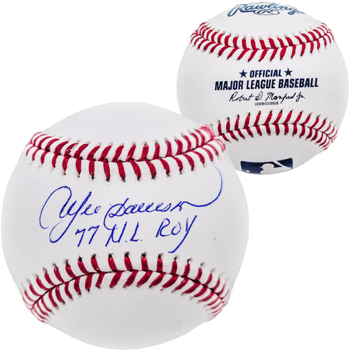 Andre Dawson Autographed Official MLB Baseball Montreal Expos "77 NL ROY" Beckett BAS QR Stock #202049 - RSA