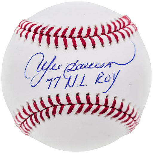 Andre Dawson Autographed Official MLB Baseball Montreal Expos "77 NL ROY" Beckett BAS QR Stock #202049 - RSA