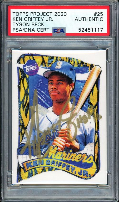 Ken Griffey Jr. Autographed Topps Project 2020 Tyson Beck Card #25