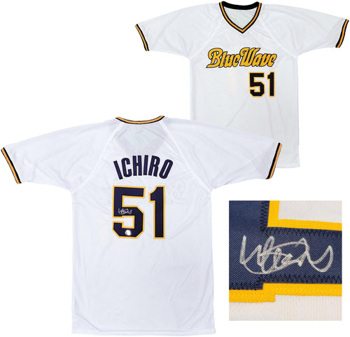 Orix Blue Wave Ichiro Suzuki Autographed White Jersey IS Holo